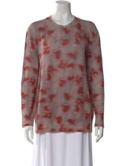 Pre-owned Dior Cashmere Printed Sweater In Purple