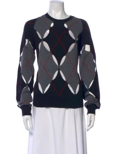 Pre-owned Dior Cashmere Printed Sweater W/ Tags In Blue