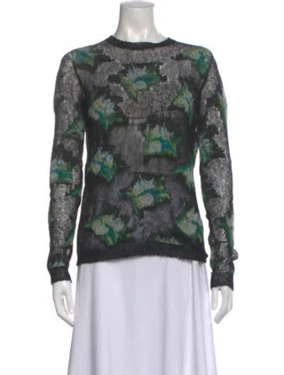Pre-owned Dior Cashmere Printed Sweater W/ Tags In Green