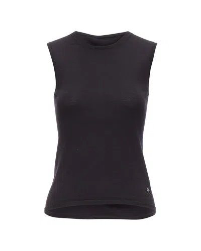 Pre-owned Dior Cashmere Silk Tank Vest In Black/black