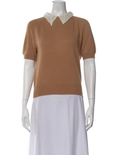 Pre-owned Dior Cashmere Sweater In Neutral
