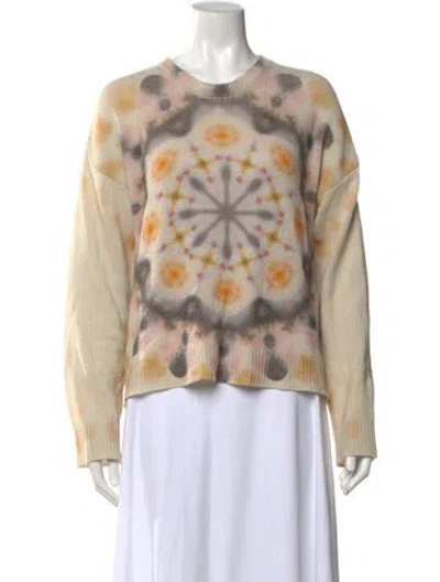 Pre-owned Dior Cashmere Tie-dye Print Sweater In Gray