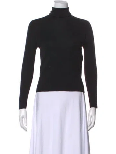 Pre-owned Dior Cashmere Turtleneck Top In Black