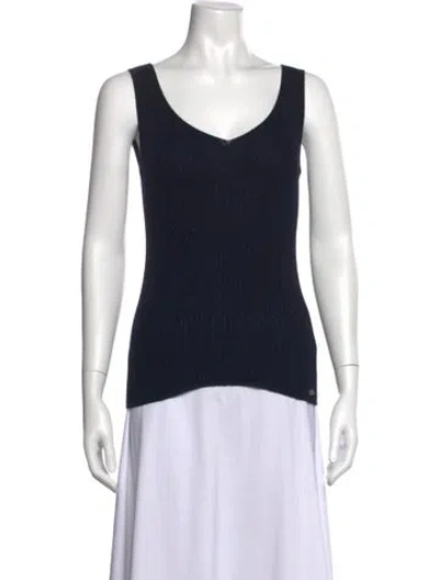Pre-owned Dior Cashmere V-neck Sweater In Black