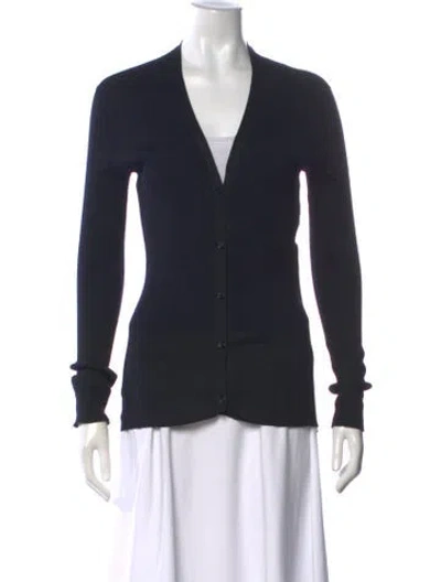 Pre-owned Dior Cashmere V-neck Sweater In Black
