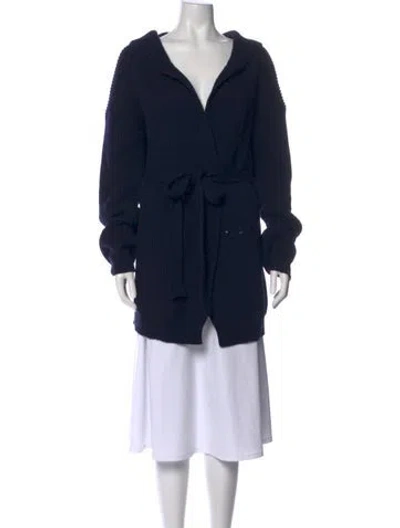 Pre-owned Dior Cashmere V-neck Sweater In Blue