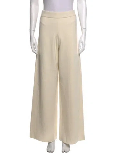 Pre-owned Dior Cashmere Wide Leg Pants In Neutrals