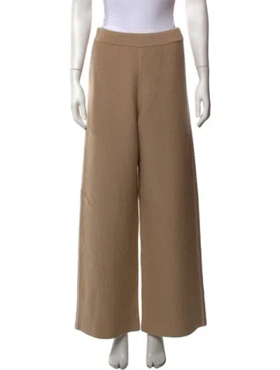 Pre-owned Dior Cashmere Wide Leg Pants In Neutrals