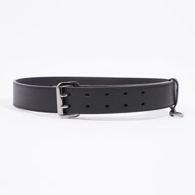 Dior Casual Belt Grained Leather In Black