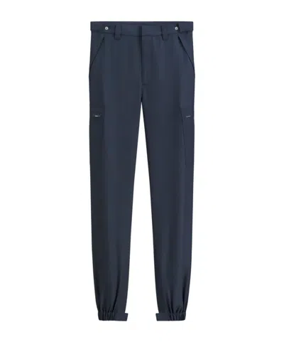 Dior Casual Pants With Belt Loops In Blue