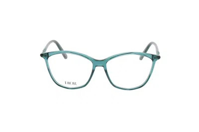 Dior Cat-eye Frame Glasses In Blue