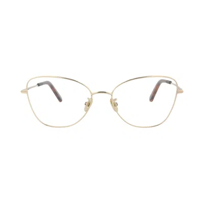 Pre-owned Dior Cat Eye Optical Glasses 'gold/transparent' | Women's Size Onesize