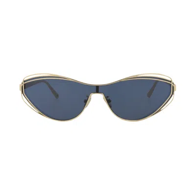 Pre-owned Dior Cat Eye Sunglasses 'gold/blue' | Women's Size Onesize