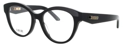 Dior Cat-eye Acetate Eyeglasses In 001 - Shiny Black / Demo