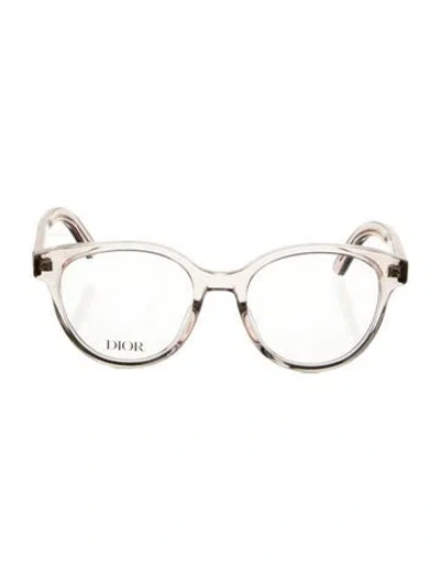 Pre-owned Dior Cat-eye Clear Sunglasses W/ Tags In Neutral