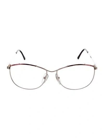 Pre-owned Dior Cat-eye Eyeglasses In Gold
