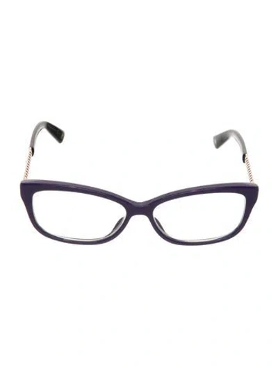 Pre-owned Dior Cat-eye Eyeglasses In Purple