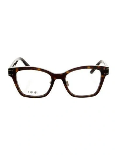 Pre-owned Dior Cat-eye Eyeglasses W/ Tags In Brown