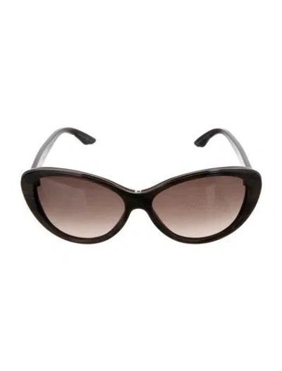 Pre-owned Dior Cat-eye Gradient Sunglasses In Brown
