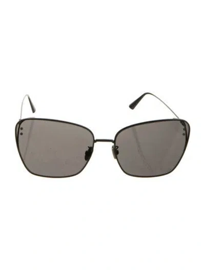 Pre-owned Dior Cat-eye Tinted Sunglasses In Black