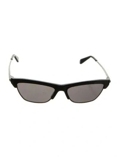 Pre-owned Dior Cat-eye Tinted Sunglasses W/ Tags In Black