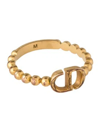 Pre-owned Dior Cd Band Ring In Multicolor
