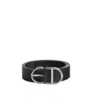 Dior Cd Belt In Black