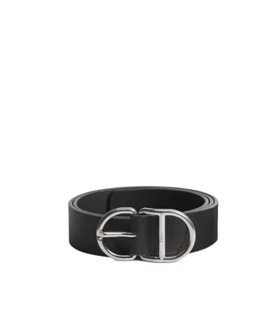 Dior Cd Belt In Black