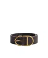 Dior Cd Belt In Brown
