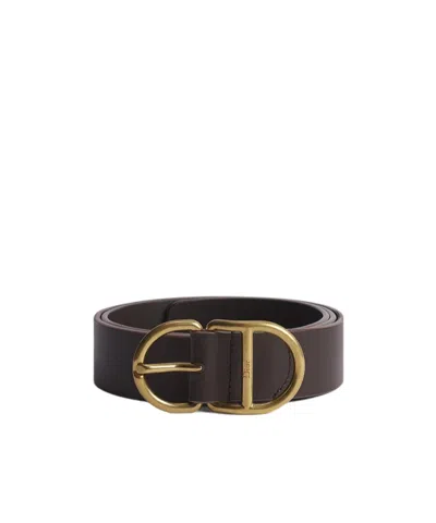 Dior Cd Belt In Brown