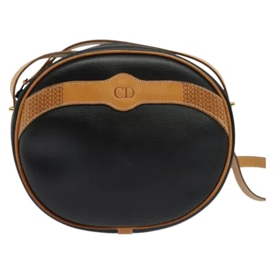 Pre-owned Dior Cd Black Canvas, Leather Shoulder Bag ()