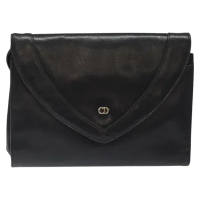 Pre-owned Dior Cd Black Leather Shoulder Bag ()
