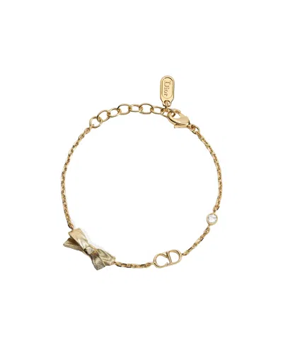 Dior Cd Bow Bracelet In Gold