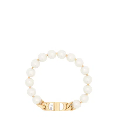 Dior Cd Bracelet In White