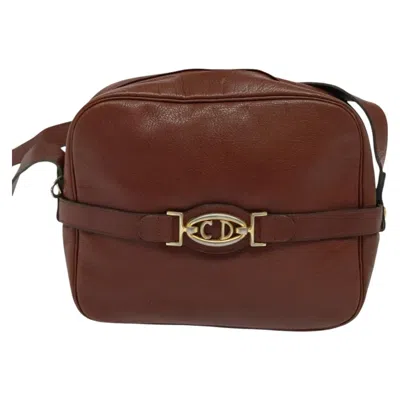 Pre-owned Dior Cd Brown Leather Shoulder Bag ()