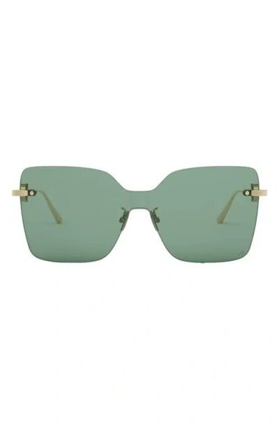 Dior Cd Chain M1u Mask Sunglasses In Green