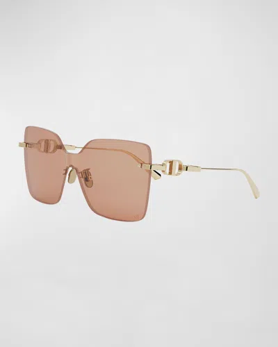 Dior Cd Chain M1u Sunglasses In Orange