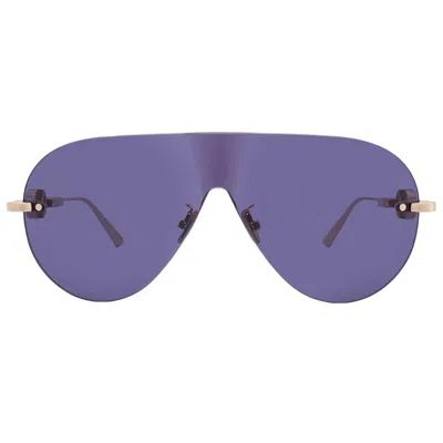 Dior Cd Chain M2u Blue Shield Ladies Sunglasses Cd40161u 10v 00 In ["blue","gold Tone"]