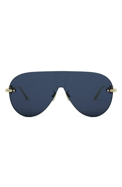 Dior Cd Chain M2u Rimless Pilot Sunglasses In Blue