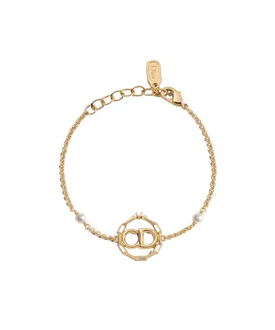 Dior Cd Circle Chain Bracelet In Gold
