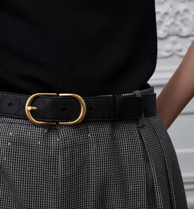 Dior Cd Classy Belt In Black
