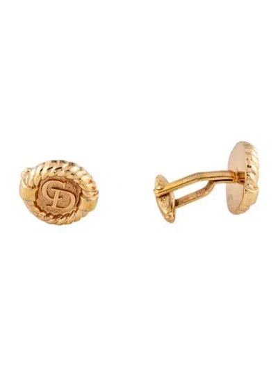 Pre-owned Dior Cd Cufflinks In Multicolor