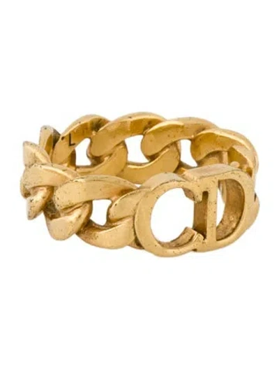 Pre-owned Dior Cd Danseuse Étoile Band Ring In Multi