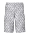 Dior Cd Diamond Bermuda Shorts In Gray