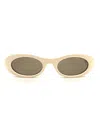 Dior Cactus Jack Cd Diamond S1i Rectangular Sunglasses In Gray