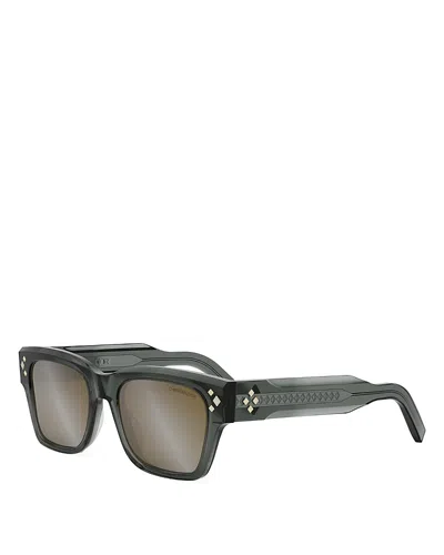 Dior Cd Diamond Geometric Sunglasses, 54mm In Gray/brown Mirrored