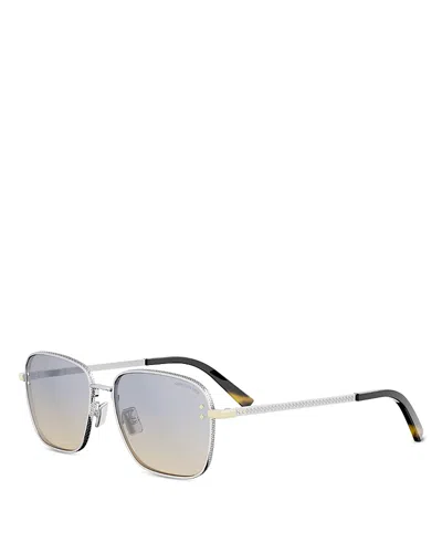 Dior Cd Diamond Geometric Sunglasses, 55mm In Gold