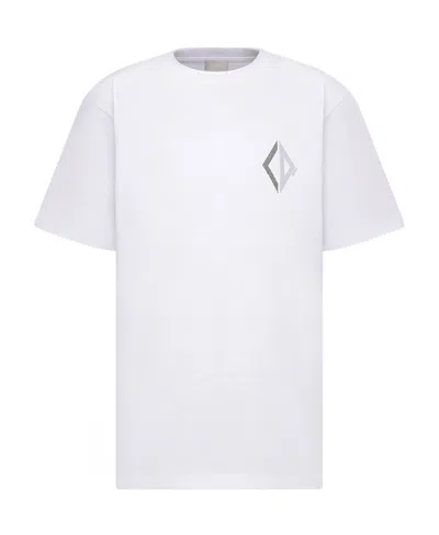 Dior Cd Diamond Loose T-shirt In White