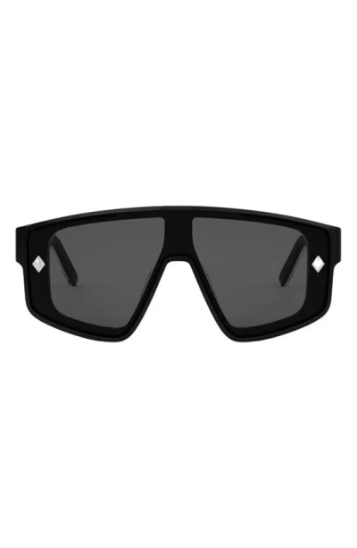 Dior Cd Diamond M1u Mask Sunglasses In Black
