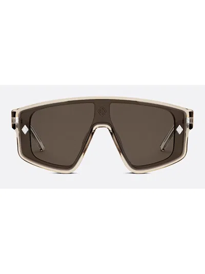 Dior Cd Diamond M1u Sunglasses In Brown